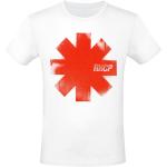 Red Hot Chili Peppers T-Shirt - Red Logo - S bis 3XL - für Männer - Größe XXL - weiß - Lizenziertes Merchandise