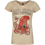 Red Hot Chili Peppers T-Shirt - Squid - S bis XXL - für Damen - Größe L - beige - Lizenziertes Merchandise