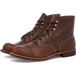 Red Wing Shoes, Klassische Schnürstiefel aus Leder für Männer Brown, Herren, Größe: 43 1/2 EU