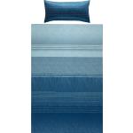 Blaue Gestreifte Moderne Satinbettwäsche mit Reißverschluss aus Baumwolle 135x200 