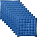 Blaue Unifarbene Rechteckige Sofakissen & Dekokissen aus Baumwolle 40x40 Breite 0-50cm, Höhe 0-50cm, Tiefe 0-50cm 10-teilig 