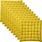 Gelbe Unifarbene Rechteckige Sofakissen & Dekokissen aus Baumwolle 40x40 Breite 0-50cm, Höhe 0-50cm, Tiefe 0-50cm 10-teilig 