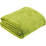 Grüne Unifarbene Kuscheldecken & Wohndecken aus Teddy 130x180 