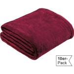 Violette Unifarbene Kuscheldecken & Wohndecken aus Teddy 130x180 10-teilig 