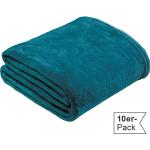 Blaue Kuscheldecken & Wohndecken aus Teddy 130x180 10-teilig 