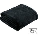 Schwarze Kuscheldecken & Wohndecken aus Teddy 150x200 10-teilig 