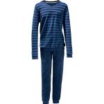 Blaue Herrenschlafanzüge & Herrenpyjamas aus Frottee Größe XL 