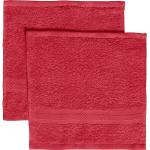 Reduzierte Rote Unifarbene Seiflappen aus Baumwolle 2-teilig 