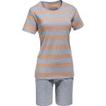 Orange Pyjamas kurz aus Jersey für Damen Größe L 