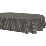 Graue Moderne ovale Tischdecken aus Textil 