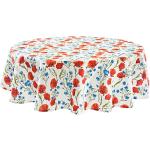 Rote Runde Runde Tischdecken mit Blumenmotiv 