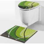 Grüne Moderne WC-Vorleger aus Textil schnelltrocknend 