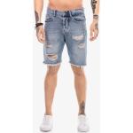 Dunkelblaue Streetwear Cipo & Baxx Redbridge Jeans-Shorts aus Denim für Herren Größe XXL für den für den Sommer 
