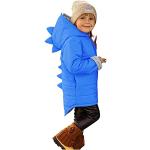 Blaue Winddichte Teddyjacken für Kinder & Teddy Fleece Jacken für Kinder mit Reißverschluss aus Fleece für Jungen für den für den Winter 