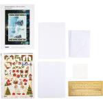Weiße Reddy Cards Weihnachtskarten-Sets 54-teilig 