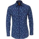 Reduzierte Dunkelblaue Langärmelige Redmond Kentkragen Hemden mit Kent-Kragen aus Baumwolle für Herren Übergrößen für den für den Frühling 