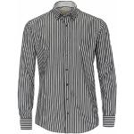 Reduzierte Schwarze Gestreifte Redmond Button Down Kragen Streifenhemden aus Baumwolle für Herren Größe XL 