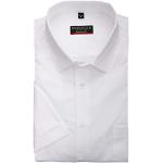 Reduzierte Weiße Unifarbene Kurzärmelige Redmond Body Cut Kentkragen Hemden mit Kent-Kragen für Herren Größe L 