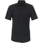 Reduzierte Schwarze Unifarbene Kurzärmelige Redmond Kentkragen Hemden mit Kent-Kragen für Herren Größe L 