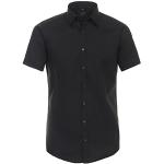 Reduzierte Schwarze Unifarbene Kurzärmelige Redmond Kentkragen Hemden mit Kent-Kragen für Herren Größe XL 