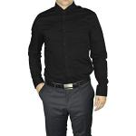 Reduzierte Schwarze Unifarbene Redmond Kentkragen Hemden mit Kent-Kragen für Herren Größe M 