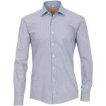 Reduzierte Blaue Unifarbene Langärmelige Redmond Herrenlangarmhemden aus Baumwolle Größe M für den für den Frühling 