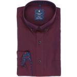 Reduzierte Blaue Casual Langärmelige Redmond Casual Button Down Kragen Herrenlangarmhemden aus Baumwolle Größe 3 XL 