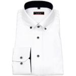 Weiße Redmond Button Down Kragen Hemden mit Button-Down-Kragen für Herren 