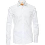 Weiße Unifarbene Langärmelige Redmond Body Cut Kentkragen Hemden mit Kent-Kragen aus Baumwolle für Herren Größe XXL 