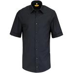 Reduzierte Schwarze Unifarbene Kurzärmelige Redmond Kentkragen Hemden mit Kent-Kragen für Herren Größe S 