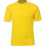 Gelbe Unifarbene Kurzärmelige Redmond Rundhals-Ausschnitt T-Shirts aus Jersey für Herren Größe XXL 