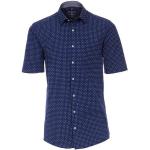 Reduzierte Blaue Kurzärmelige Redmond Kentkragen Hemden mit Kent-Kragen aus Baumwolle für Herren Größe L 