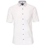 Weiße Kurzärmelige Unifarbene Redmond Hemden mit Kent-Kragen aus Baumwolle für Herren Größe S - versandkostenfrei 