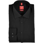 Reduzierte Schwarze Unifarbene Langärmelige Redmond Herrenlangarmhemden aus Baumwolle Größe 3 XL 