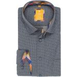 Braune Langärmelige Redmond Kentkragen Hemden mit Kent-Kragen aus Baumwolle für Herren für den für den Frühling 