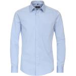 Blaue Unifarbene Langärmelige Redmond Kentkragen Hemden mit Kent-Kragen aus Baumwolle für Herren Größe M 
