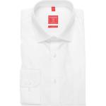 Weiße Unifarbene Langärmelige Redmond Kentkragen Hemden mit Kent-Kragen aus Baumwolle für Herren Größe 6 XL 