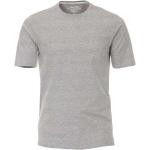 Graue Unifarbene Kurzärmelige Redmond Rundhals-Ausschnitt T-Shirts für Herren für den für den Sommer 