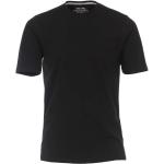 Schwarze Unifarbene Kurzärmelige Redmond Rundhals-Ausschnitt T-Shirts für Herren für den für den Sommer 