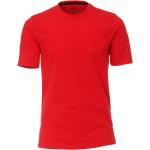 Rote Unifarbene Kurzärmelige Redmond Rundhals-Ausschnitt T-Shirts aus Jersey für Herren Größe 5 XL 