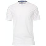 Weiße Unifarbene Kurzärmelige Redmond Rundhals-Ausschnitt T-Shirts aus Jersey für Herren Größe 3 XL 