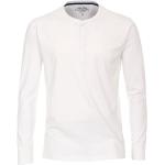 Weiße Unifarbene Langärmelige Redmond T-Shirts für Herren Größe XL 