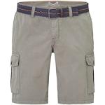 Olivgrüne redpoint Cargo-Shorts mit Gürtel aus Baumwolle für Herren Übergrößen 