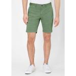 Reduzierte Grüne redpoint Chino-Shorts mit Reißverschluss aus Baumwolle für Herren Übergrößen 