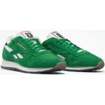 Grüne Reebok Classic Leather Low Sneaker aus Leder für Herren Größe 44,5 