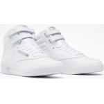 Weiße Reebok Classic High Top Sneaker & Sneaker Boots aus Leder für Kinder Größe 34,5 