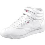 Weiße Reebok Classic High Top Sneaker & Sneaker Boots mit Klettverschluss aus Frottee leicht Größe 38 