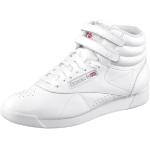 Weiße Reebok Classic High Top Sneaker & Sneaker Boots mit Klettverschluss aus Leder leicht für Damen Größe 40,5 