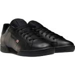 Reduzierte Schwarze Reebok Classic NPC II Low Sneaker aus Leder Leicht für Herren Größe 42,5 