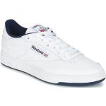 Reduzierte Weiße Reebok Classic Club C 85 Low Sneaker aus Leder für Damen Größe 40,5 